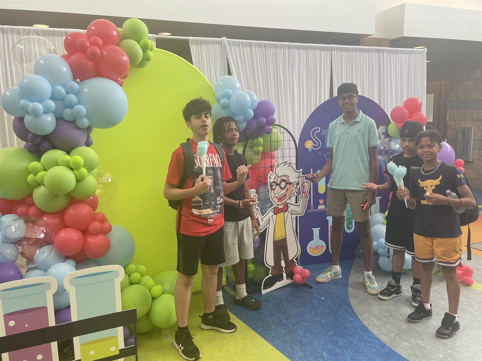 Students gathered for an AI Pathways Camp Program
